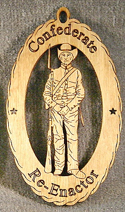 Standing Confederate Ornament